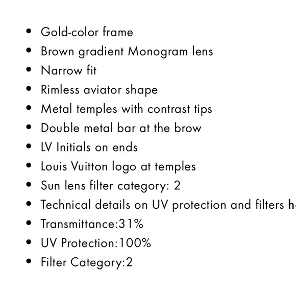 LOUIS VUITTON Clockwise Sunglasses Gold Monogram NWT - Picture 15 of 15